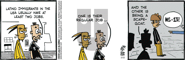 La Cucaracha on Thursday February 22, 2018 Comic Strip