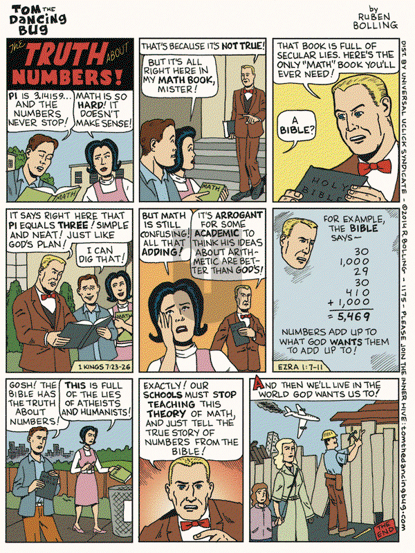 Tom the Dancing Bug on Friday February 14, 2014 Comic Strip