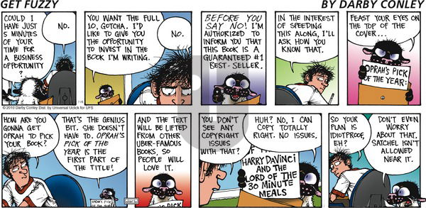 Get Fuzzy on Sunday November 6, 2016 Comic Strip