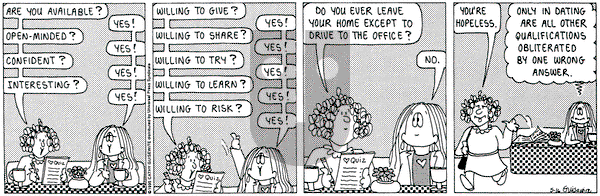 Cathy Classics on Wednesday April 23, 1997 Comic Strip