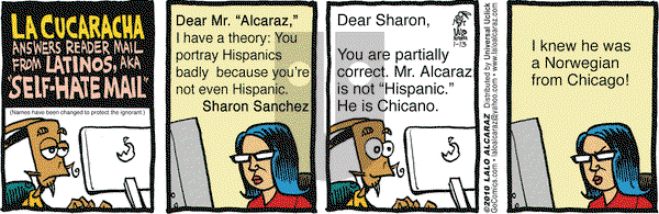 La Cucaracha on Tuesday January 13, 2015 Comic Strip
