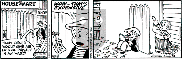 Nancy on Wednesday December 4, 2002 Comic Strip