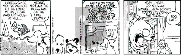 Over the Hedge on Wednesday May 23, 2001 Comic Strip