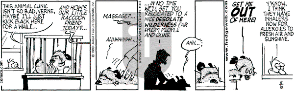 Over the Hedge on Thursday May 6, 1999 Comic Strip