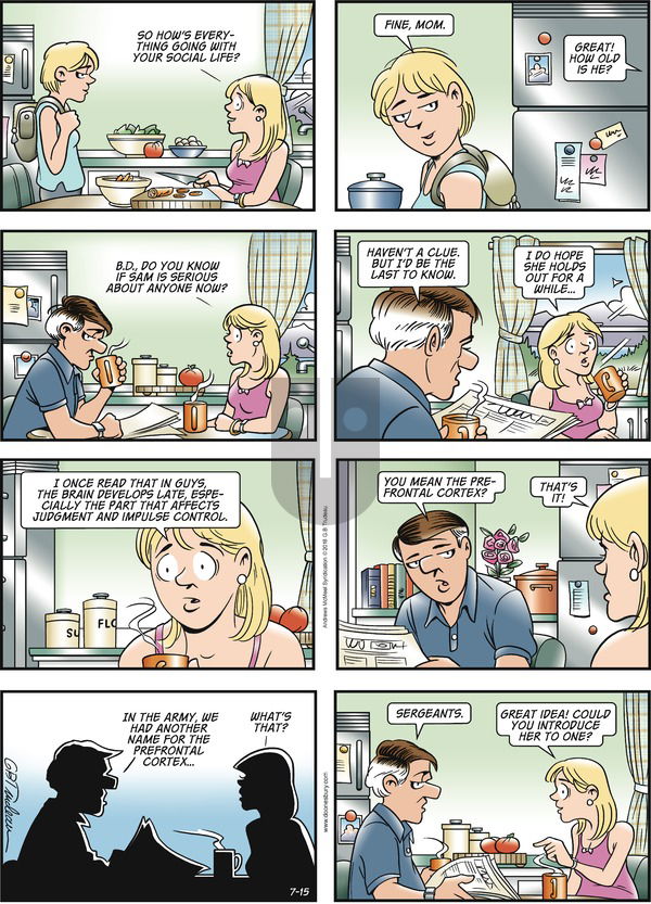 Doonesbury on Sunday July 15, 2018 Comic Strip