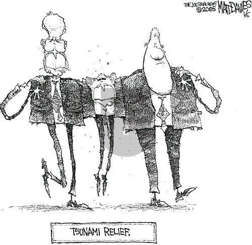 Matt Davies on Wednesday January 5, 2005 Comic Strip
