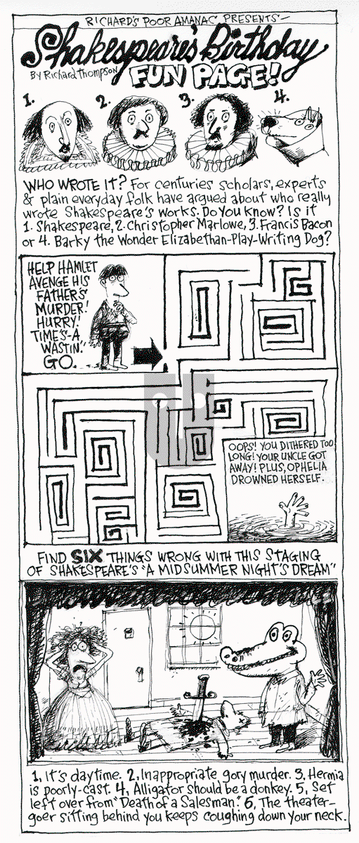 Richard's Poor Almanac on Wednesday January 28, 2015 Comic Strip