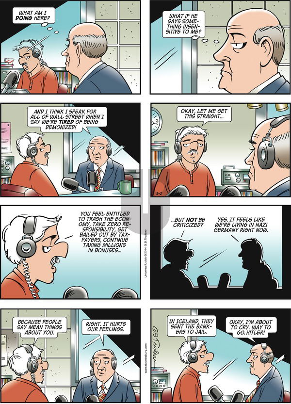 Doonesbury on Sunday March 2, 2014 Comic Strip