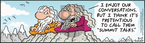 Frank and Ernest on Friday August 17, 2018 Comic Strip