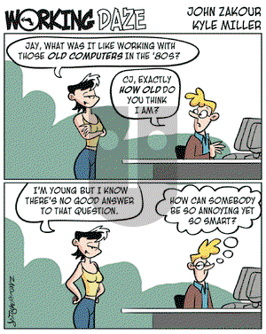 Working Daze on Wednesday March 16, 2005 Comic Strip