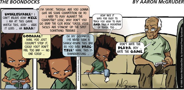 The Boondocks on Sunday May 28, 2006 Comic Strip