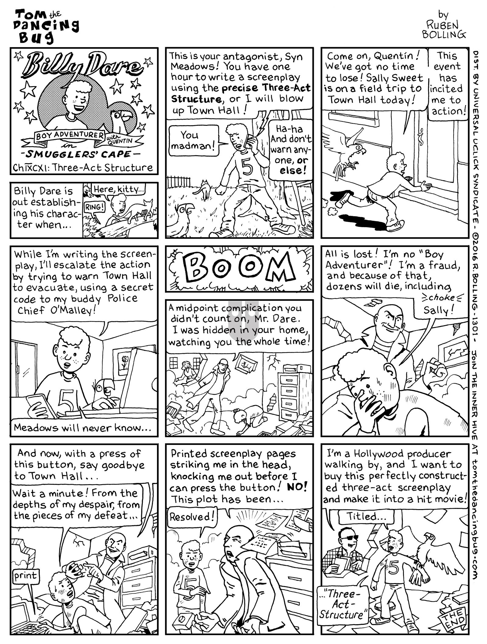 Tom the Dancing Bug - Monday August 15, 2016 Comic Strip