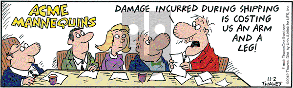 Frank and Ernest on Friday November 2, 2012 Comic Strip