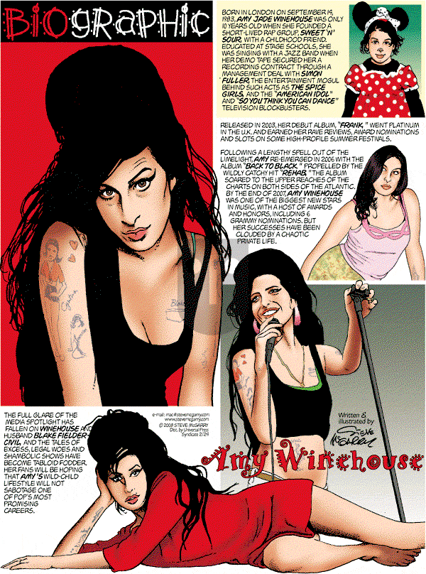 Biographic on Sunday February 24, 2008 Comic Strip
