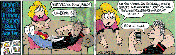 Luann on Friday September 26, 2014 Comic Strip