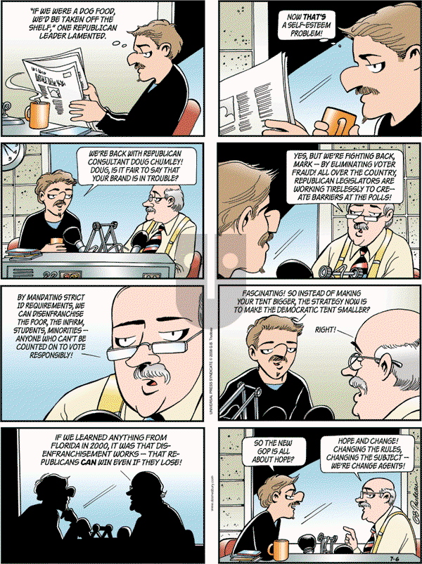 Doonesbury - Sunday July 6, 2008 Comic Strip