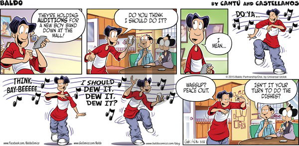 Baldo on Sunday March 22, 2015 Comic Strip