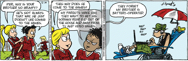 Cleats on Tuesday May 14, 2002 Comic Strip