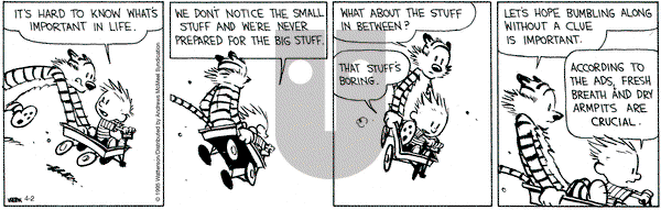 Calvin and Hobbes on Wednesday April 2, 2025 Comic Strip