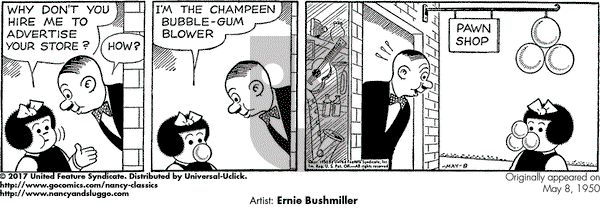 Nancy Classics on Monday May 8, 2017 Comic Strip