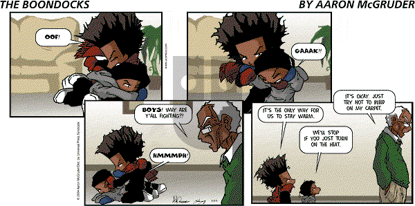 The Boondocks - Sunday January 11, 2004 Comic Strip