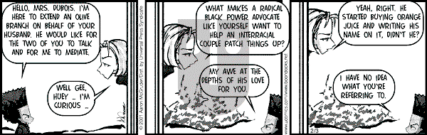 The Boondocks on Saturday September 6, 2008 Comic Strip