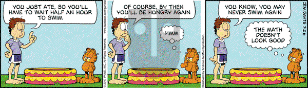 Garfield on Wednesday July 26, 2017 Comic Strip