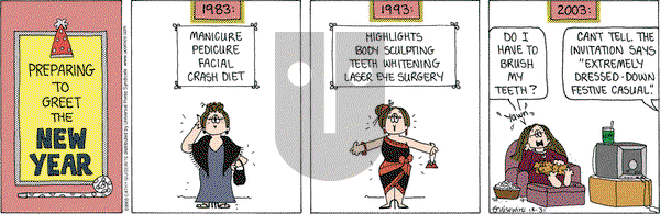 Cathy Classics on Wednesday December 31, 2003 Comic Strip