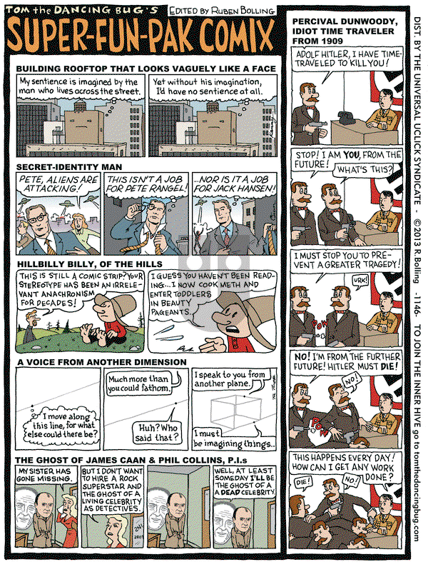 Tom the Dancing Bug on Friday July 12, 2013 Comic Strip