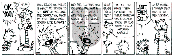 Calvin and Hobbes on Saturday June 6, 1992 Comic Strip