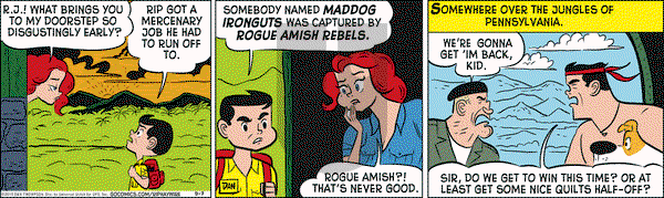 Rip Haywire on Monday September 7, 2015 Comic Strip