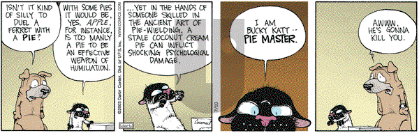 Get Fuzzy on Thursday July 10, 2003 Comic Strip