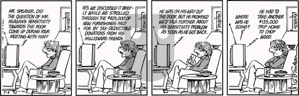 Doonesbury on Saturday July 4, 1981 Comic Strip