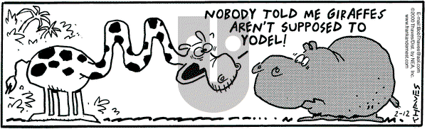 Frank and Ernest on Saturday February 12, 2000 Comic Strip