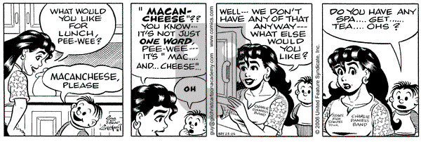 Nancy - Tuesday May 23, 2006 Comic Strip