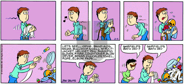 Garfield on Sunday February 4, 1979 Comic Strip