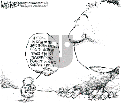 Matt Davies on Friday October 19, 2007 Comic Strip