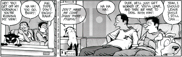 Get Fuzzy on Saturday September 15, 2001 Comic Strip