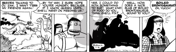 Alley Oop on Tuesday January 6, 1976 Comic Strip