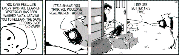 Cow and Boy Classics on Monday August 25, 2008 Comic Strip