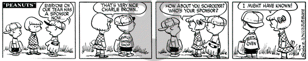 Peanuts on Friday August 7, 1953 Comic Strip