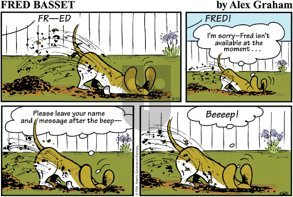 Fred Basset on Sunday June 15, 2008 Comic Strip