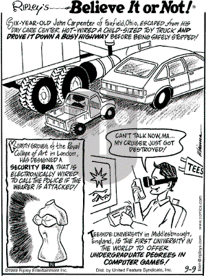 Ripley's Believe It or Not on Monday February 12, 2001 Comic Strip