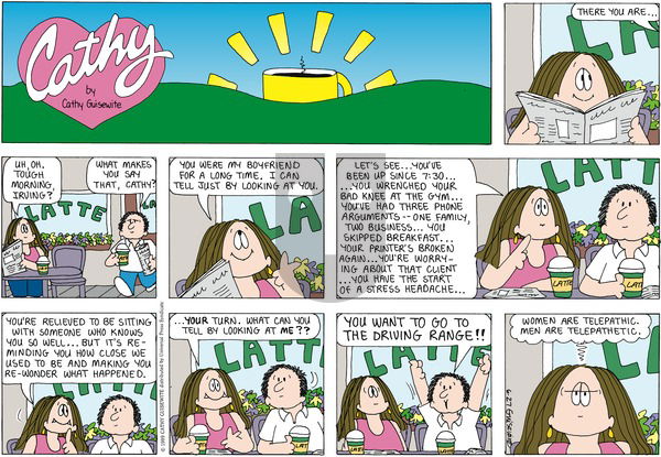 Cathy Classics on Sunday June 27, 1999 Comic Strip