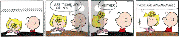 Peanuts on Saturday March 25, 2000 Comic Strip