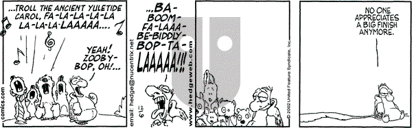 Over the Hedge on Friday December 6, 2002 Comic Strip