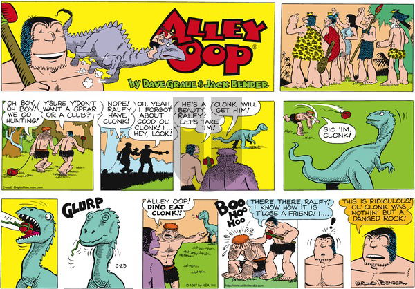 Alley Oop on Sunday March 23, 1997 Comic Strip