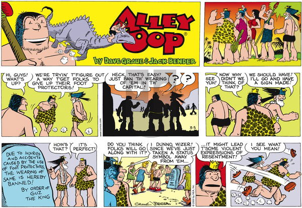 Alley Oop on Sunday March 5, 2000 Comic Strip
