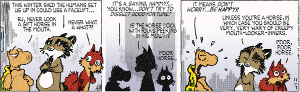 Over the Hedge on Saturday November 7, 2020 Comic Strip