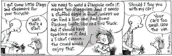 Cul de Sac - Wednesday July 2, 2008 Comic Strip